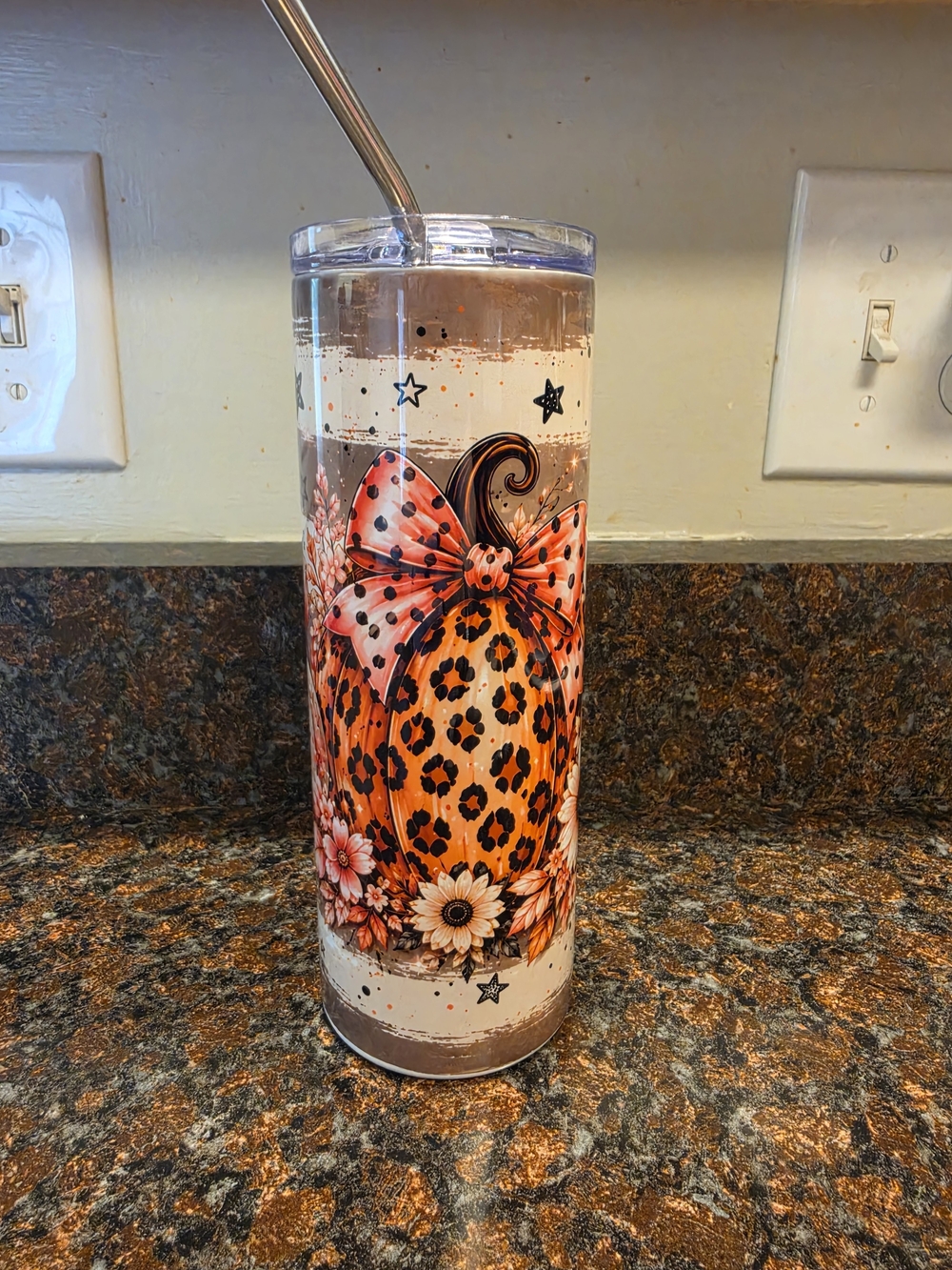 Leopard Pumpkin Tumbler
